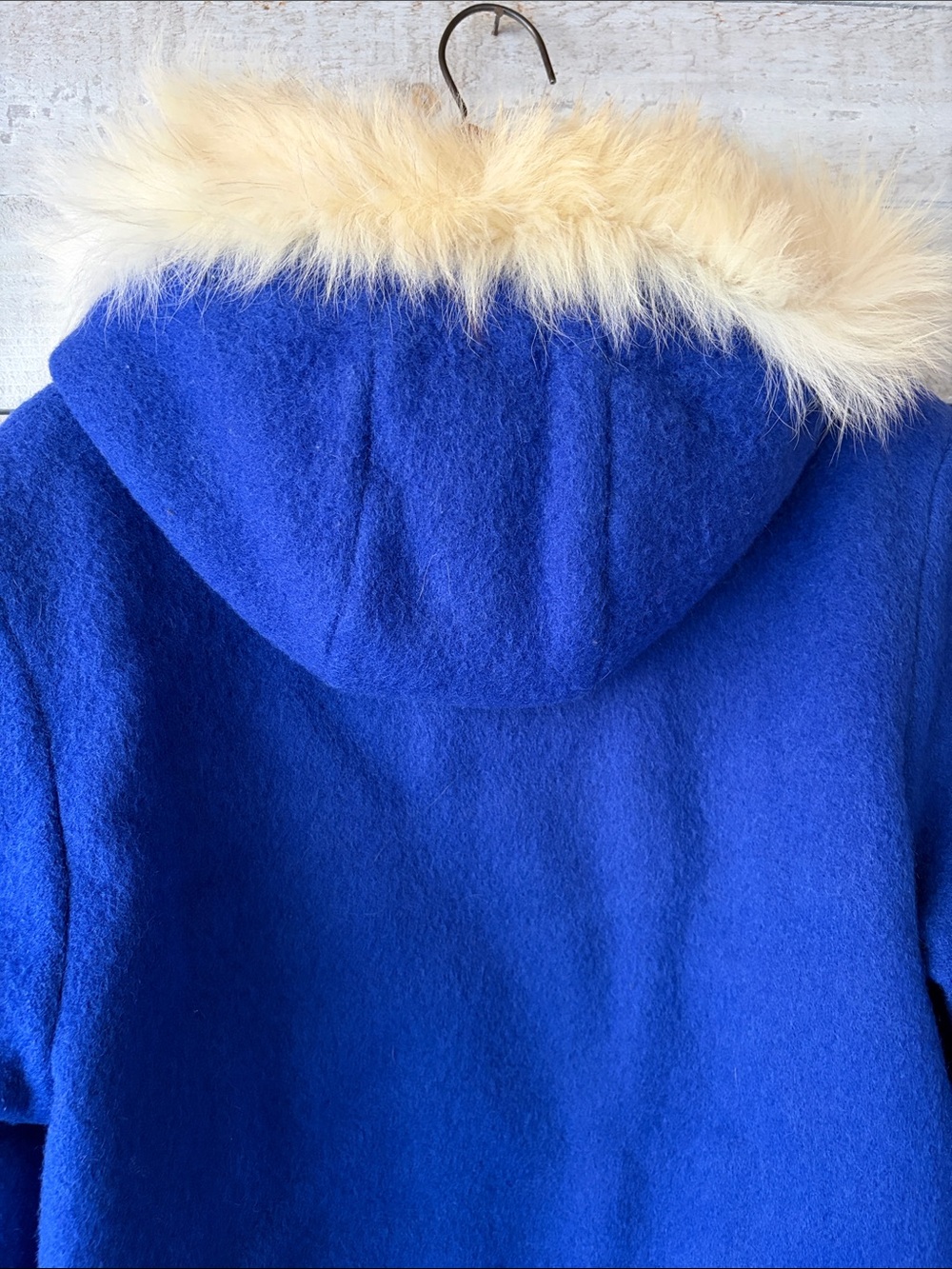 Vintage Kelsey Trail Pure Virgin Wool Polar Bear Appliqué Fur-Trim Hooded Parka - Picture 7 of 13